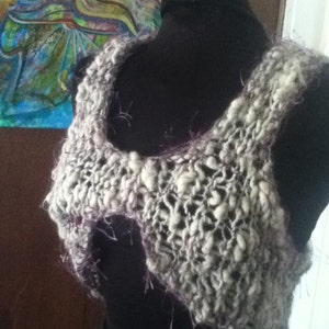 The Pixie Vest in XS/Small PDF Knitting Pattern for handspun yarn US 17 12.75 mm image 4