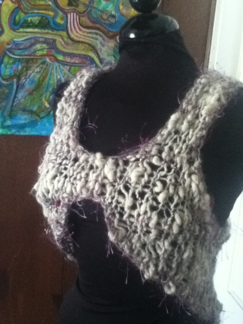 The Pixie Vest in XS/Small PDF Knitting Pattern for handspun yarn US 17 12.75 mm image 4