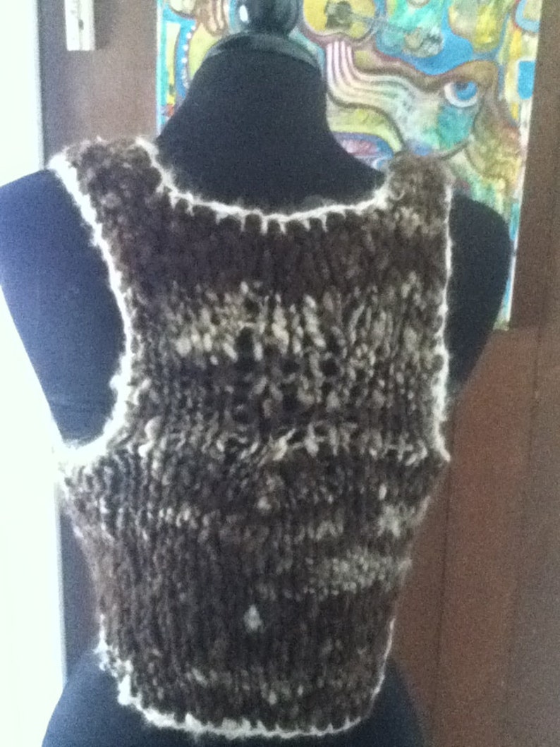 The Pixie Vest in XS/Small PDF Knitting Pattern for handspun yarn US 17 12.75 mm image 3