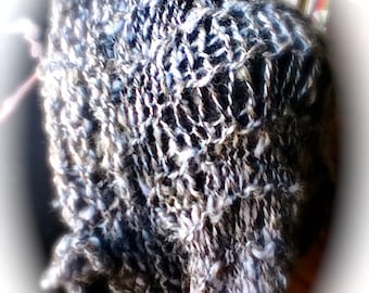 Butterfly Lace Shrug - PDF Knitting Pattern for handspun yarn - US 10/11 (6 - 8 mm)