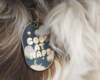 Dog Name Tag, Dog ID Tag, Funny Dog ID Tag, Personalised Dog ID Tag, Gift for pet owner, Dog collar tag