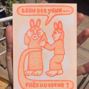 carte postale "loin"