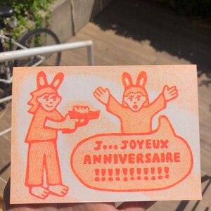 carte postale "anniversaire"