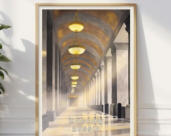 モスクワ地下鉄地図 ロシア地下鉄路線図 オフィスアートデンポスター