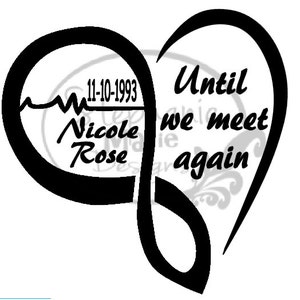 Totdat we elkaar weer ontmoeten- Hart-Memorial, Herinnering- SVG-bestand knippen-gebruik met Silhouette Studio Design Edition, Cricut Design Space en anderen