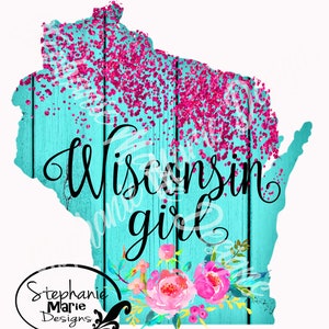 Wisconsin Girl-Sublimation Design,Stock Image Tshirt design,PNG, Clipart