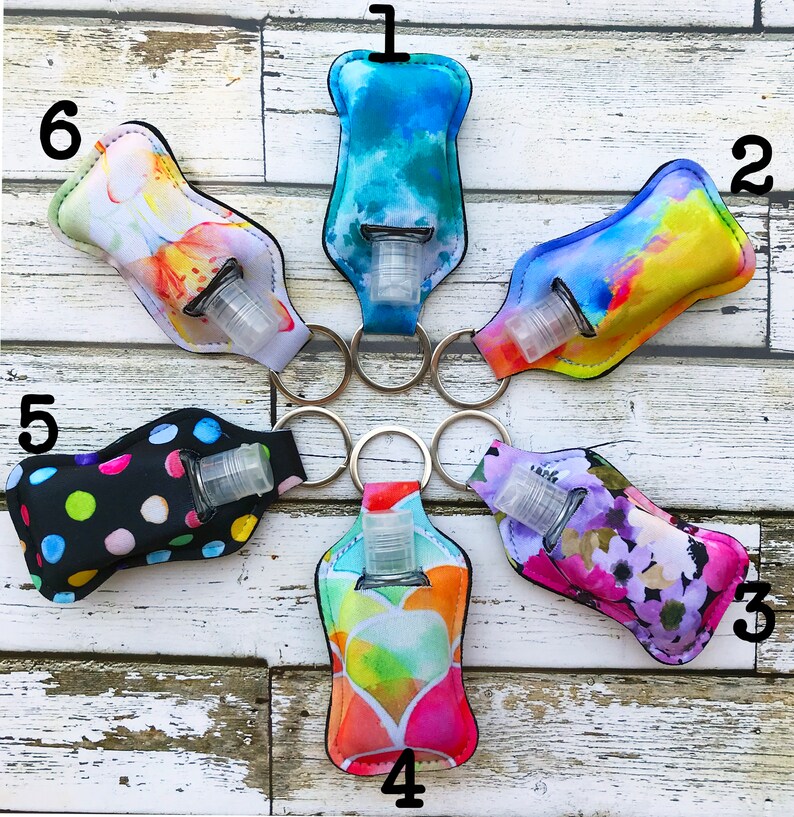 Hand Sanitizer Keychain Holder With 1 oz/30ml Refillable Etsy