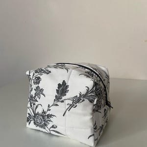 Floral makeup bag