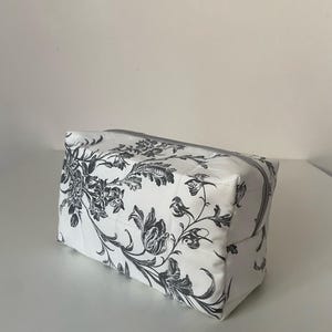 Floral makeup bag