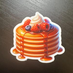Pegatinas de comida / Panqueque / Pegatina de huevo frito / Galleta de arroz japonesa / Pegatina de tela hecha a mano