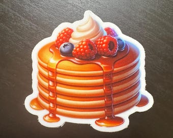 Food stickers | Pancake | Sunny side-up Egg sticker | Japanese rice cracker | Handmade fabric sticker