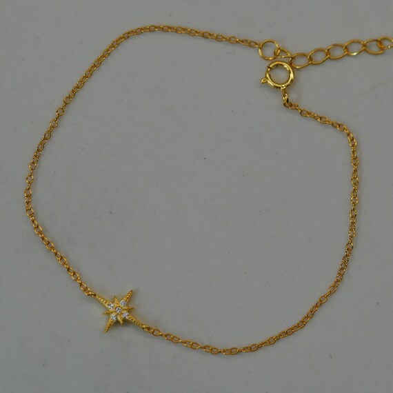 Dainty North Star Bracelet: Gold and Sterling Silver Jewelry - Etsy