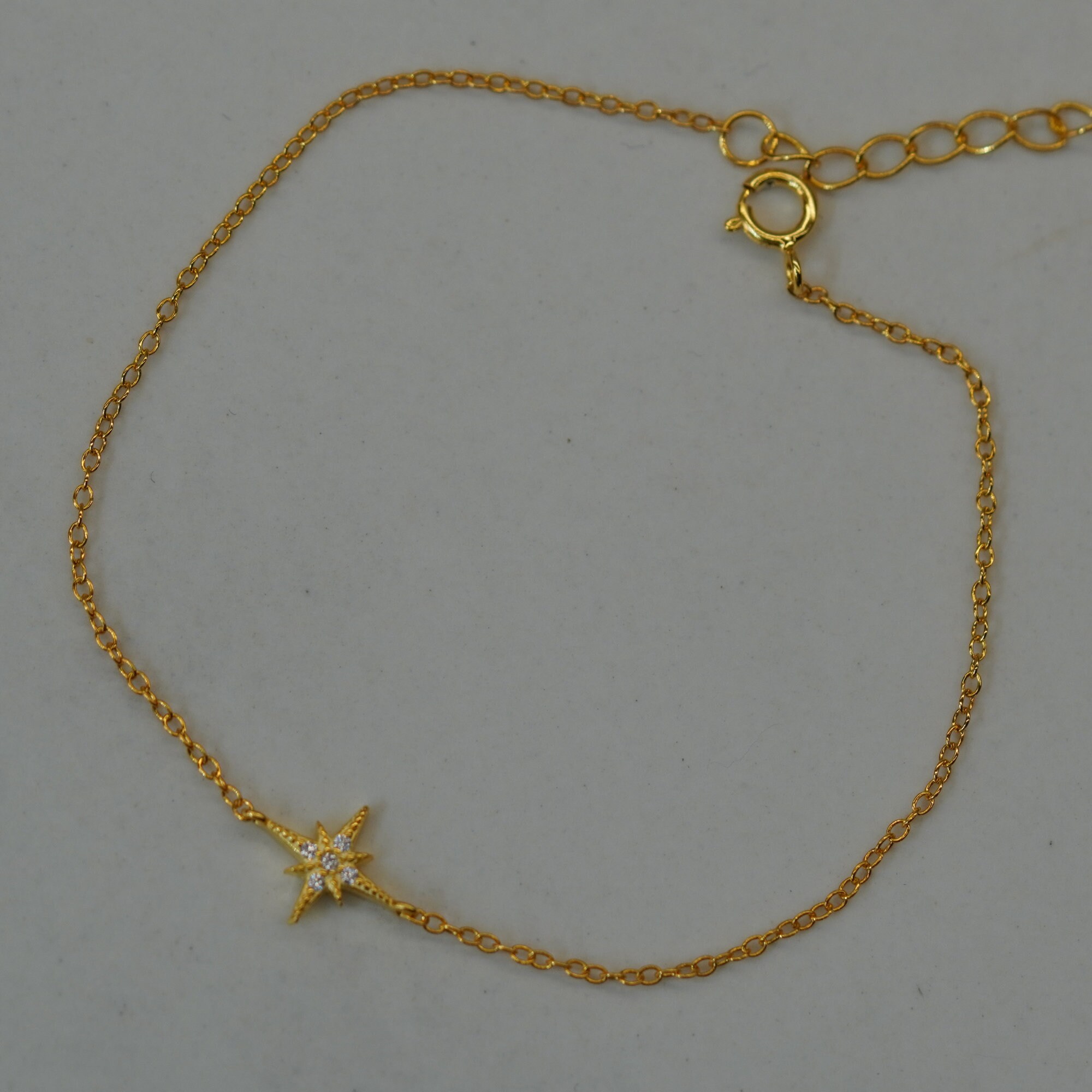 North Star Bracelet - Gold and Sterling Silver North Star