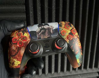 Anime Manga Custom PlayStation 5 PS5 DualSense Controller / LED / Hall Effect Sticks / Paddles