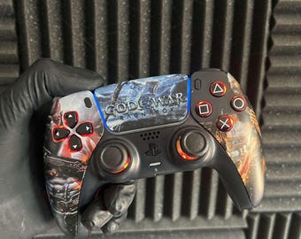 God of Destruction - GoW Custom PlayStation 5 PS5 DualSense Controller / LED