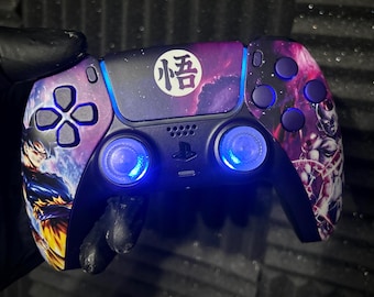 Anime Manga Good Vs Evil Custom PlayStation 5 PS5 DualSense Controller / LED