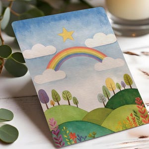 Condolence card I Mourning card I Star child I Mourning card child I rounded corners I Condolence card without text