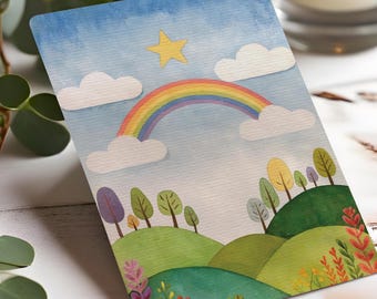 Condolence card | Mourning card | Stillborn child | Mourning card for a child | Rounded corners | Condolence card without text
