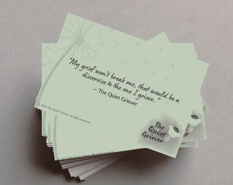 Grief Unpacked Affirmation Cards – Printable Grief Support Deck, Digital Mental Health Tool