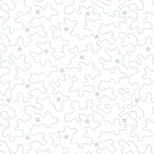 Henry Glass Quilters Flour IV Stars & Rambling Lines White Cotton Fabric By Yard