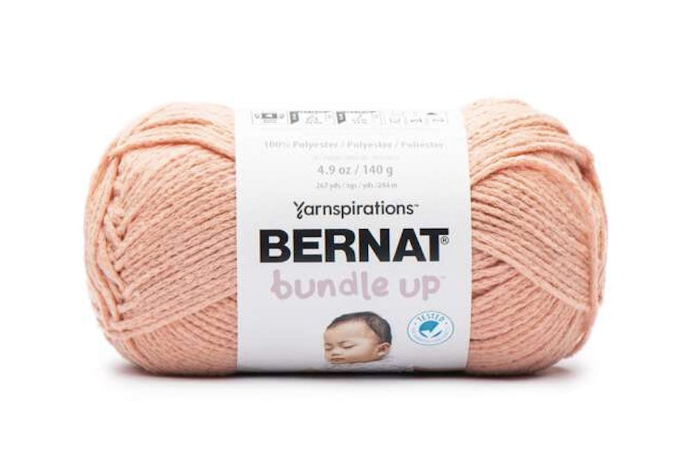 TWO 3.35 & 2.75 oz Skeins Bernat BUNDLE UP yarn 74023 POSY Crochet KNIT Pink