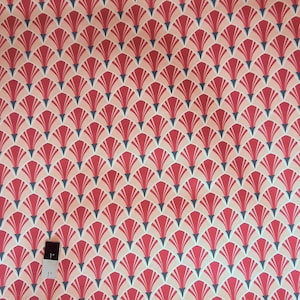Annette Tatum SAAT001 Classica Scallop Berry Cotton Sateen HOME DECOR Fabric 1 Yard