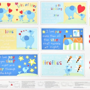 Studio E Huggable & Loveable Viel Liebe Stoff von Panel