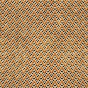 May include: A seamless pattern of orange and black chevron stripes on a beige background.