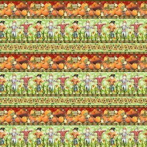 Blank Quilting Golden Days Border Stripe Lt Green Cotton Fabric By The Yard