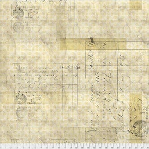 Free Spirit Tim Holtz Eclectic Elements Franc Gold Cotton Fabric By The Yard