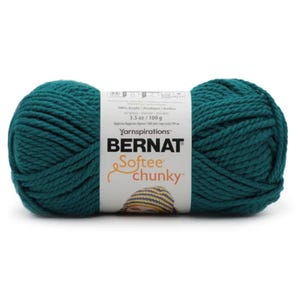 Bernat Softee Chunky Teal Waves 100g Acrylic Knitting & Crochet Yarn