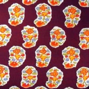 Kaffe Fassett GP75 Asha Prune Cotton Fabric By The Yard