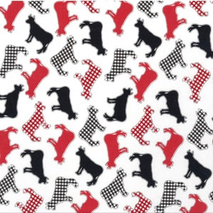 Henry Glass Country Fresh Tossed Cows Multi Fabric tagliato a misura