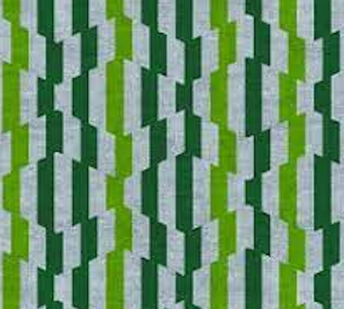 Fabrics Rita Lighting Stripe Green Cotton Fabric the Etsy
