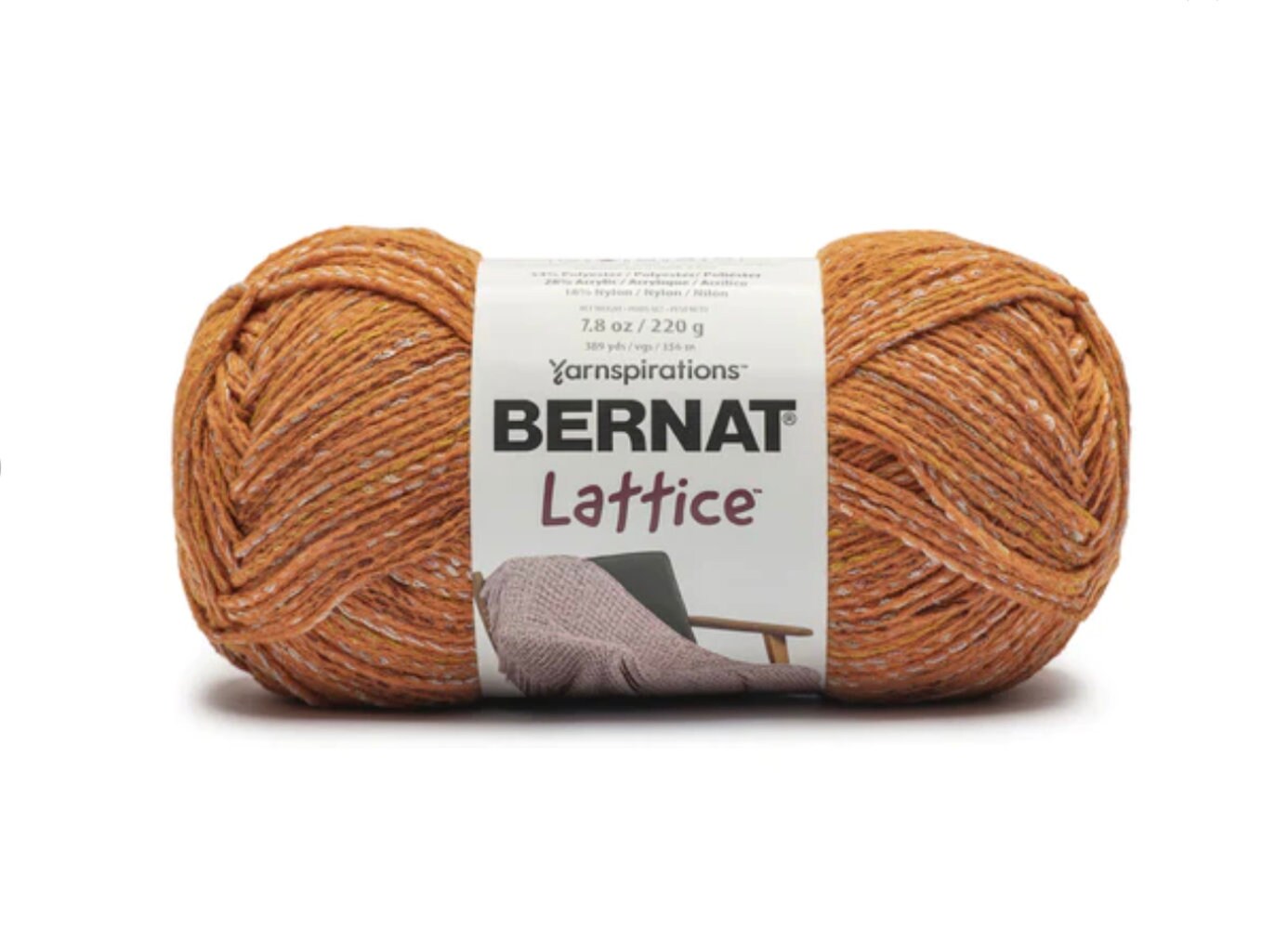 Bernat Lattice 220g Rust Mix Poly acrylic Knitting Crochet Yarn Etsy UK