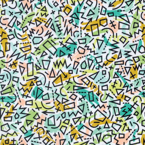 Erin McMorris PWEM092 Intermix Quimby Leaf Cotton Fabric By The Yard
