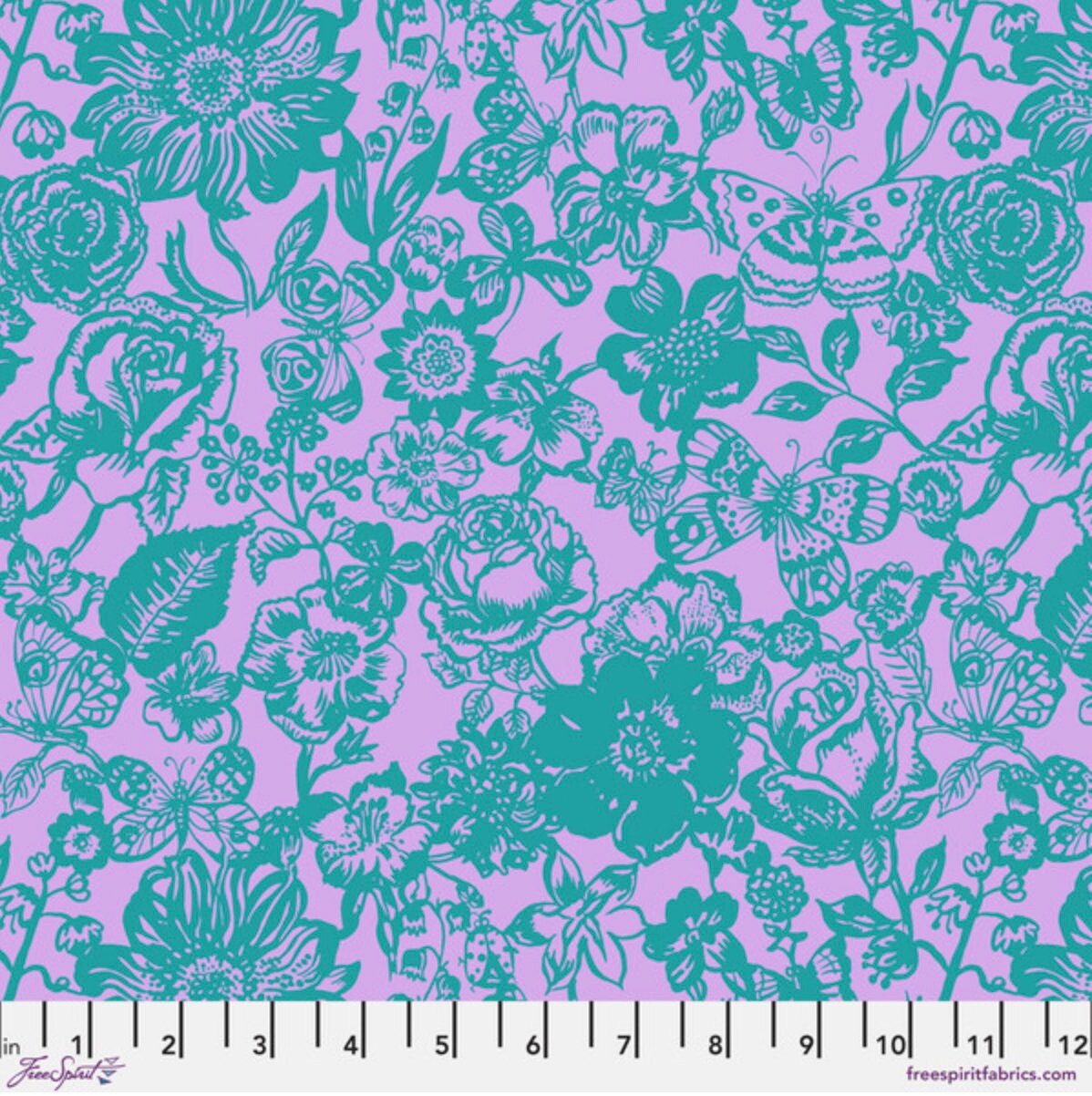 Nathalie Lete FQ or More Souvenir on My Way Flour Anna Maria Horner's  Conservatory Fabric 