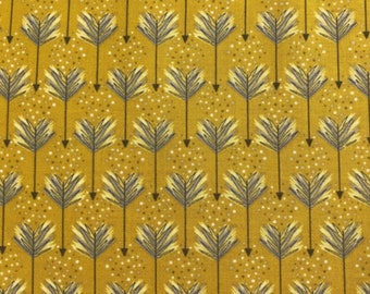 Henry Glass Modern Tyke Arrow Yellow Cotton Fabric By The Yard