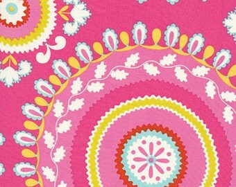ON SALE Dena Designs DF92 Kumari Garden Jeevan Pink Cotton Fabric By Yard