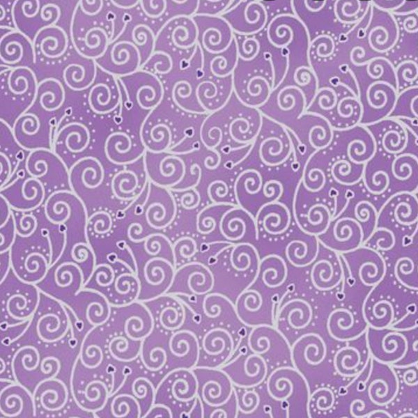 Stof Amazing Stars 4594-504 Lavender Cotton Fabric By The Yard