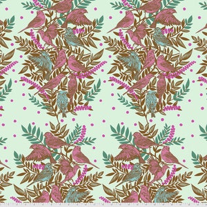 Free Spirit Anna Maria Horner PWAH161 Bright Eyes Visitation Seafoam Fabric By Yard