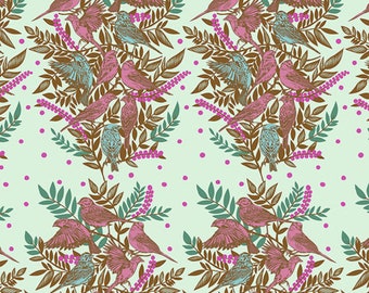 Free Spirit Anna Maria Horner PWAH161 Bright Eyes Visitation Seafoam Fabric By Yard