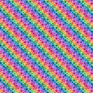 Blank Quilting Pocketful of Sunshine Mini Squares Purple Cotton Fabric By The Yard