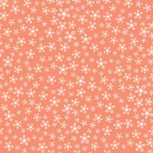 Studio E Welcome To Our Neighborwood Mini Coral Coral Cotton Fabric By Yard