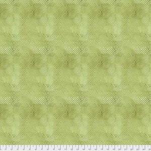 Natalie Malan Crisp Petals PWNM007 Brushed Geometric Citron Fabric By Yd