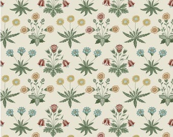 Free Spirit Morris & Co Emery Walker's House Daisy Multi Fabric By The Yard