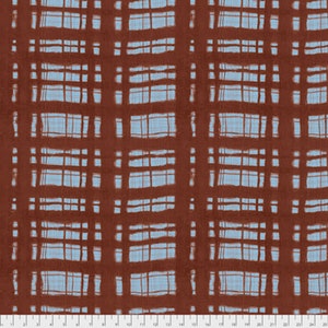 Keiko Goke How Do You Do PWKG008 Thick & Thin Blue Cotton Fabric By Yard