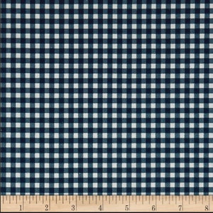 Stof of France Borde De Mer Karo Blau Baumwolle Quilting Stoff Großware