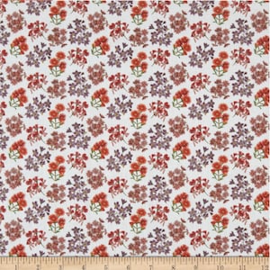 Stof of France Mariposa Flowers  Cotton Quilting Fabric By The Yard