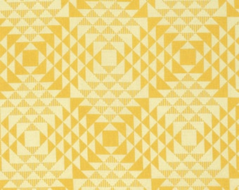 Joel Dewberry Atrium PWJD113 Pyramids Goldenrod Cotton Fabric By Yd